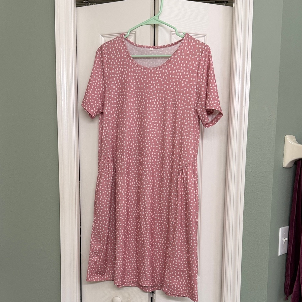 Pink Polka Dot Dress